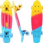 Suotu Skateboard - Skateboard Jongens – Wielen met LED-verlichting - Tot 50 kg - Skateboard Meisjes – Skateboard Volwassenen - Rainbow