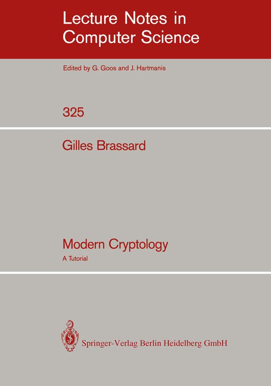 Modern Cryptology - cover