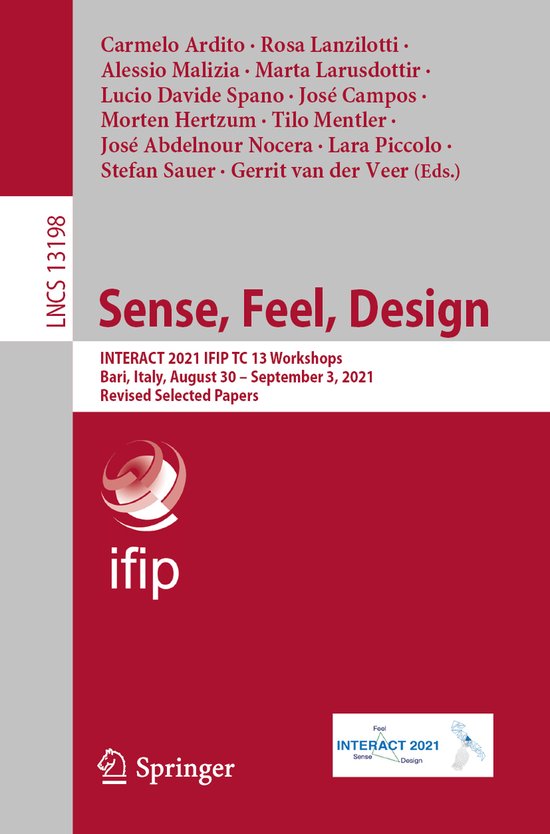 Lecture Notes in Computer Science13198- Sense, Feel, Design - cover