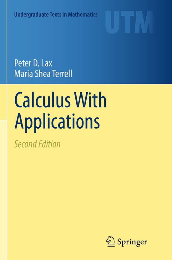 Undergraduate Texts in Mathematics- Calculus With Applicatio ... - cover
