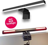 LED Bureaulamp - Monitor lamp met RGB backlight - LED - Dimbaar - Monitor Light - Beeldscherm lamp USB