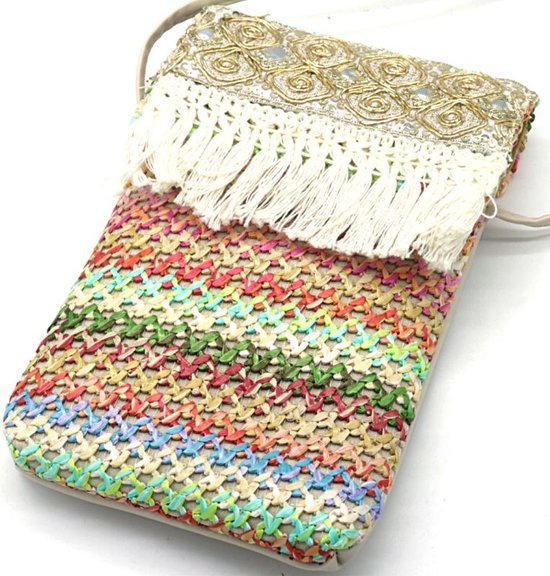 Tas Dames - Cross Body Bag - PU Kunstleer - 18,5x12 cm - Multicolor