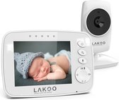Lakoo® MiniGuard Vision B - Babyfoon met monitor - Babyfoon - white noise - Nachtzicht - Terugspreekfunctie -Compacte Babyfoon met Monitor & Camera - Babymonitor