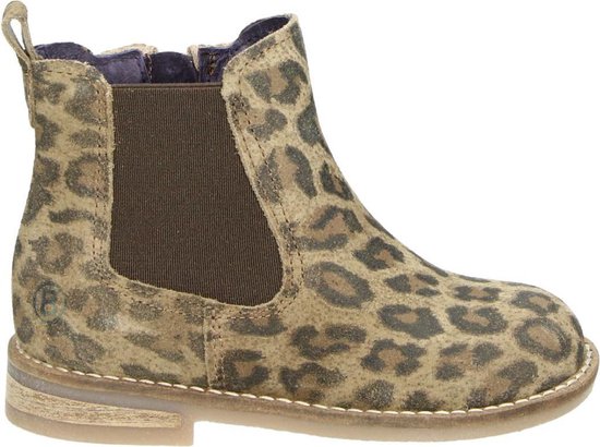 Orange Babies meisjes chelsea boot - Beige zwart - Maat 27 | bol.com