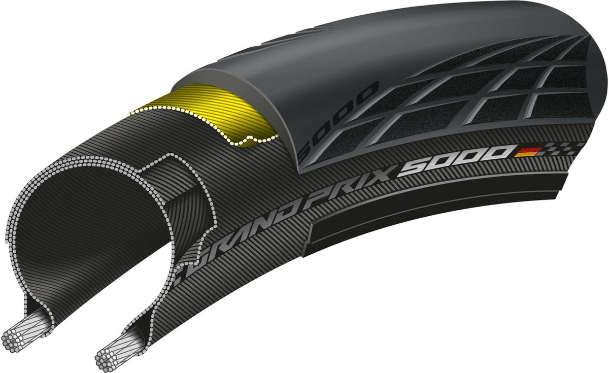 Continental Grand Prix 5000 Racefiets Band - Maat: 30mm, Kleur: Zwart – foto 4