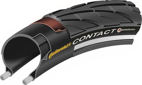 Continental Buitenband Contact 28 X 1 5/8 X 1 1/8 (28-622) Rs Zwart van Continental — afbeelding 4