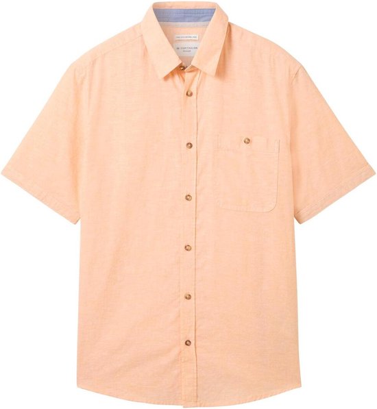 Tom Tailor Overhemd Katoenen Overhemd Met Korte Mouwen 1042351xx10 31200 Mannen Maat - XL