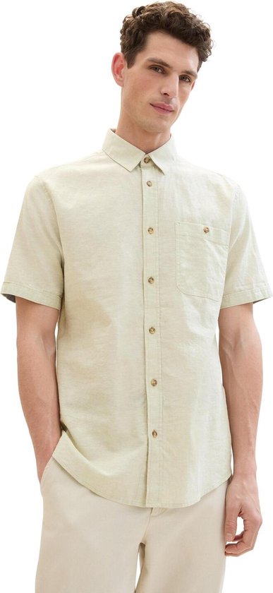 Tom Tailor Shirt Chemise à manches courtes en coton 1042351xx10 34610 Taille homme - XL