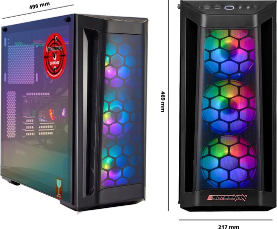 ScreenON - Game Computer / Gaming PC - Intel Core i9 - 4TB M.2 SSD - 128GB RAM - RTX 4080 Super - Windows 11
