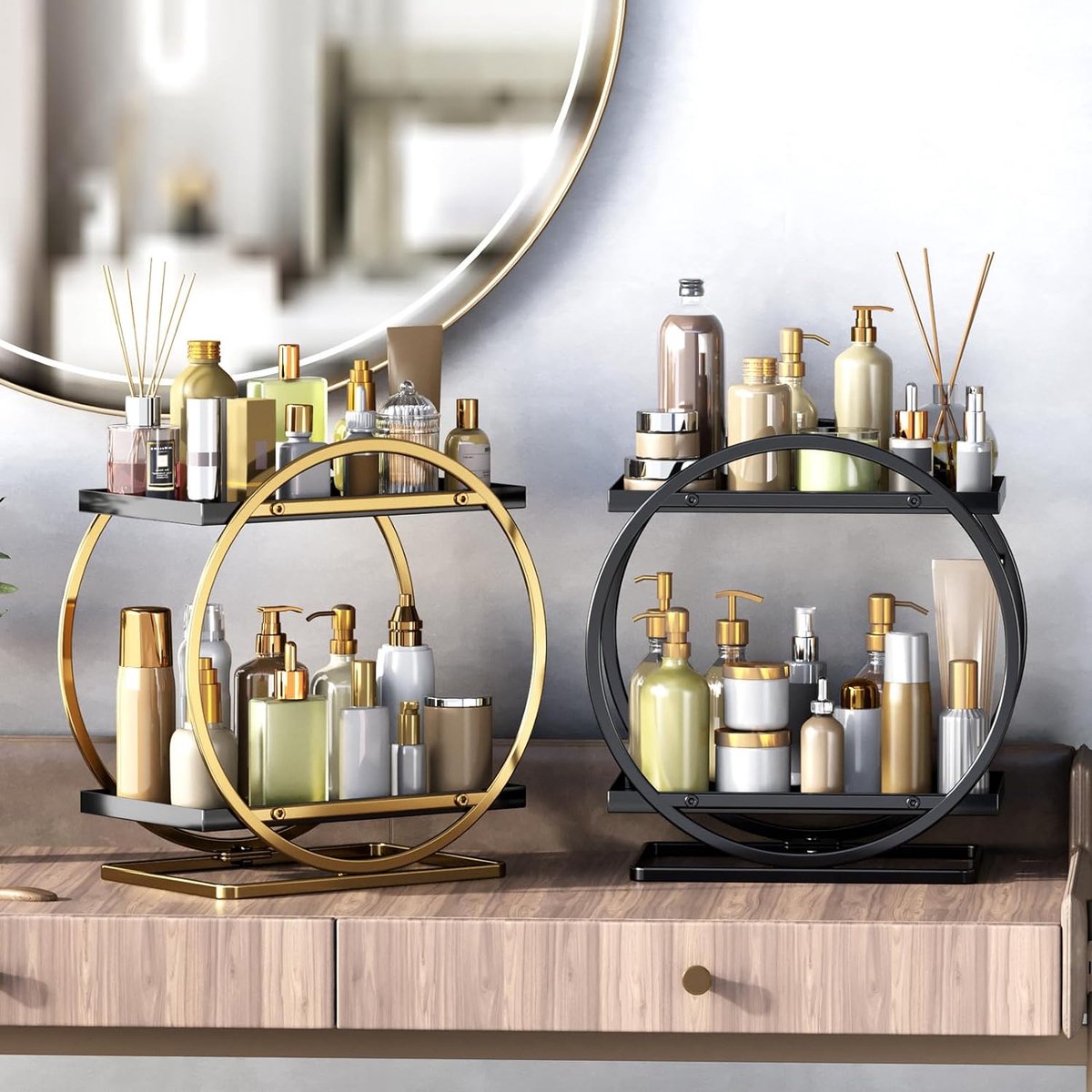 Tisch-Acrylaufsteller Schwarze Display-Ständer Erhöhungen für Cupcakes, Parfums
