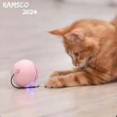 Kat-EntertainmenRobot" Activiteit en interactief, Beweging ,Oplaadbaar zelfrollende, katten en puppy's RobotSpeelgoed: , nieuw met LED-licht .