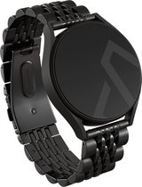 BURGA Universele Metalen Horlogeband voor Samsung Galaxy/Garmini/Xiaomi/Huawei - Chic Royal - Zwart - 22mm