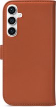 My Style Telefoonhoesje geschikt voor Samsung Galaxy S23 FE Hoesje | My Style Flex Wallet Bookcase Portemonnee | Pasjeshouder voor 3 Pasjes | Telefoonhoesje voor Pinpas / OV Kaart / Rijbewijs - Rust Red | Rood