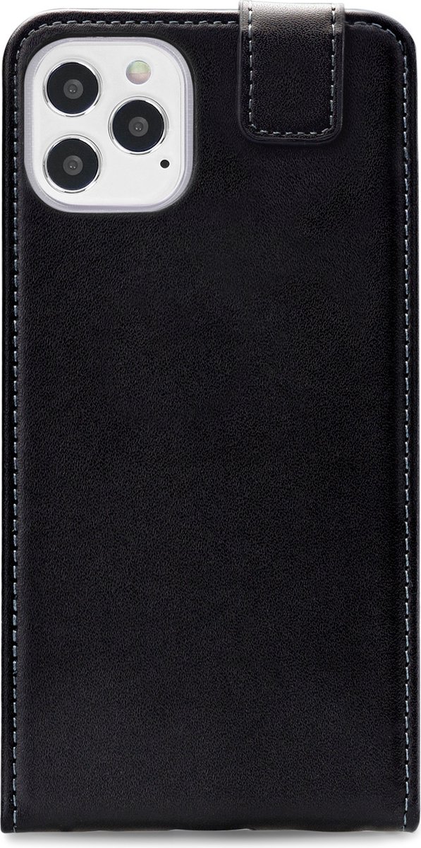 Mobilize Telefoonhoesje geschikt voor Apple iPhone 12 Pro Hoesje | Mobilize Classic Gelly Bookcase | Pasjeshouder voor 1 Pasje | Telefoonhoesje voor Pinpas / OV Kaart / Rijbewijs - Zwart