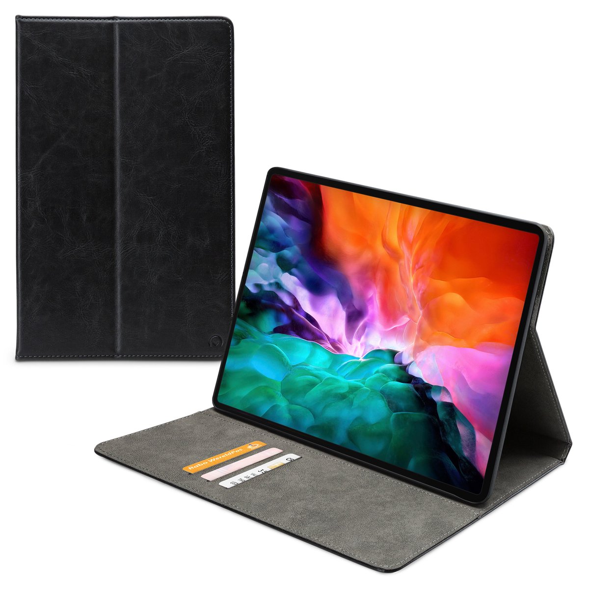 Mobilize Tablethoes geschikt voor Apple iPad Pro 12.9 Inch (2020) Hoes | Mobilize Premium Folio Bookcase - Zwart
