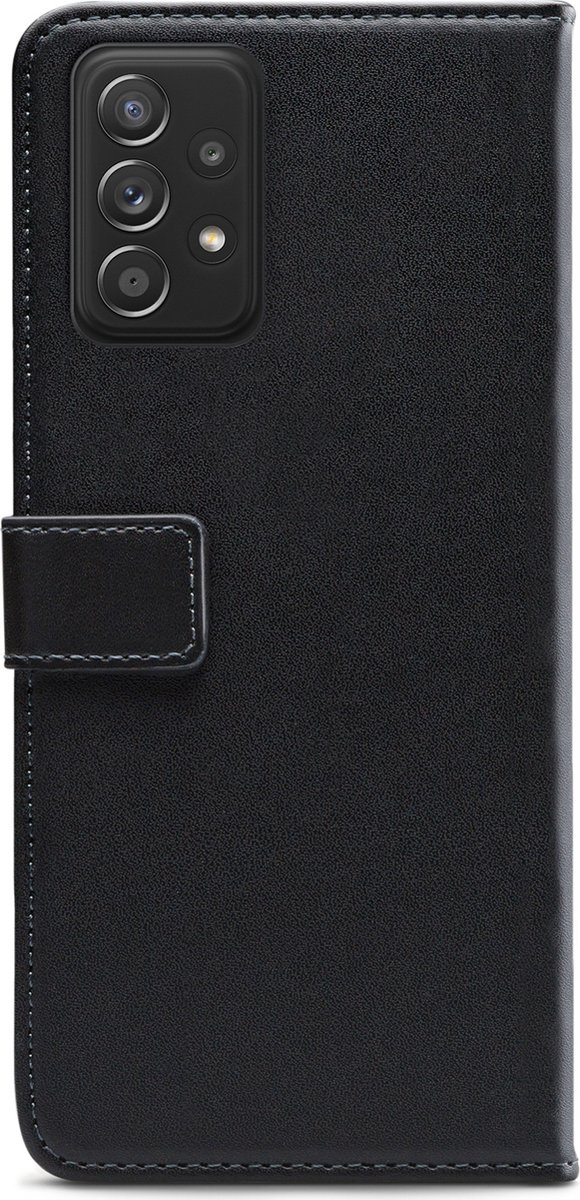 Mobilize Telefoonhoesje geschikt voor Samsung Galaxy A52s 5G Hoesje | Mobilize Classic Gelly Wallet Bookcase Portemonnee | Pasjeshouder voor 2 Pasjes | Telefoonhoesje voor Pinpas / OV Kaart / Rijbewijs - Zwart