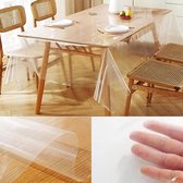 tafelkleed transparent - hoogwaardig tafelkleed gemakkelijk schoon te maken en afwasbaar 100 x 160 cm