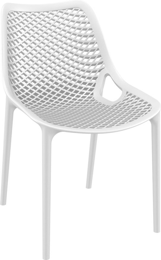 Alterego Moderne, witte stoel 'BLOW' uit kunststof