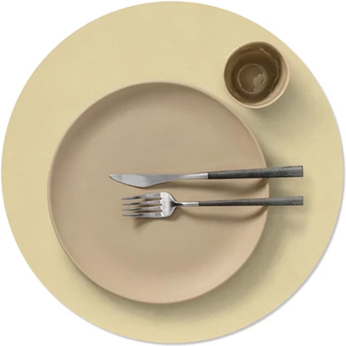 Lind DNA Nupo placemat round 40cm lemon sorbet