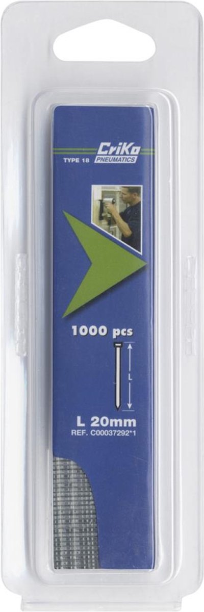 Criko Nagel voor tacker Type 18 20 mm Gegalvaniseerd 1000 stuks