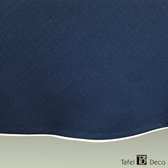 Nappe bleue, à rayures blanches, antitache, modèle Maria ovale 150 x 230