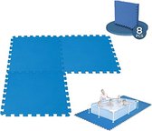 8 modulaire vloertegelmatten voor zwembaden - 50 x 50 cm/19,7 x 19,7 inch