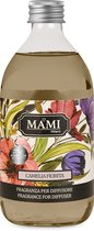 Mami Milano® Navulling voor bloem geurverspreider Camellia Fiorita 500ml - Huisparfum - Interieur parfum - Luxe verpakking - Geurstokjes - Diffuser