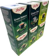 Yogi Tea Green Power - Sélection de thé vert - 6 paquets x17 sachets de thé