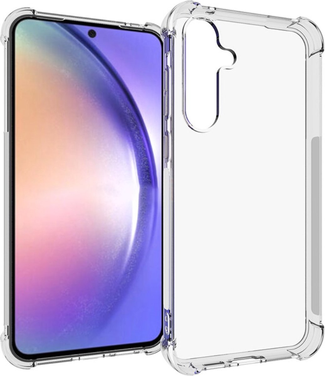 Anti-shock Back Cover voor de Samsung Galaxy A55 Transparant