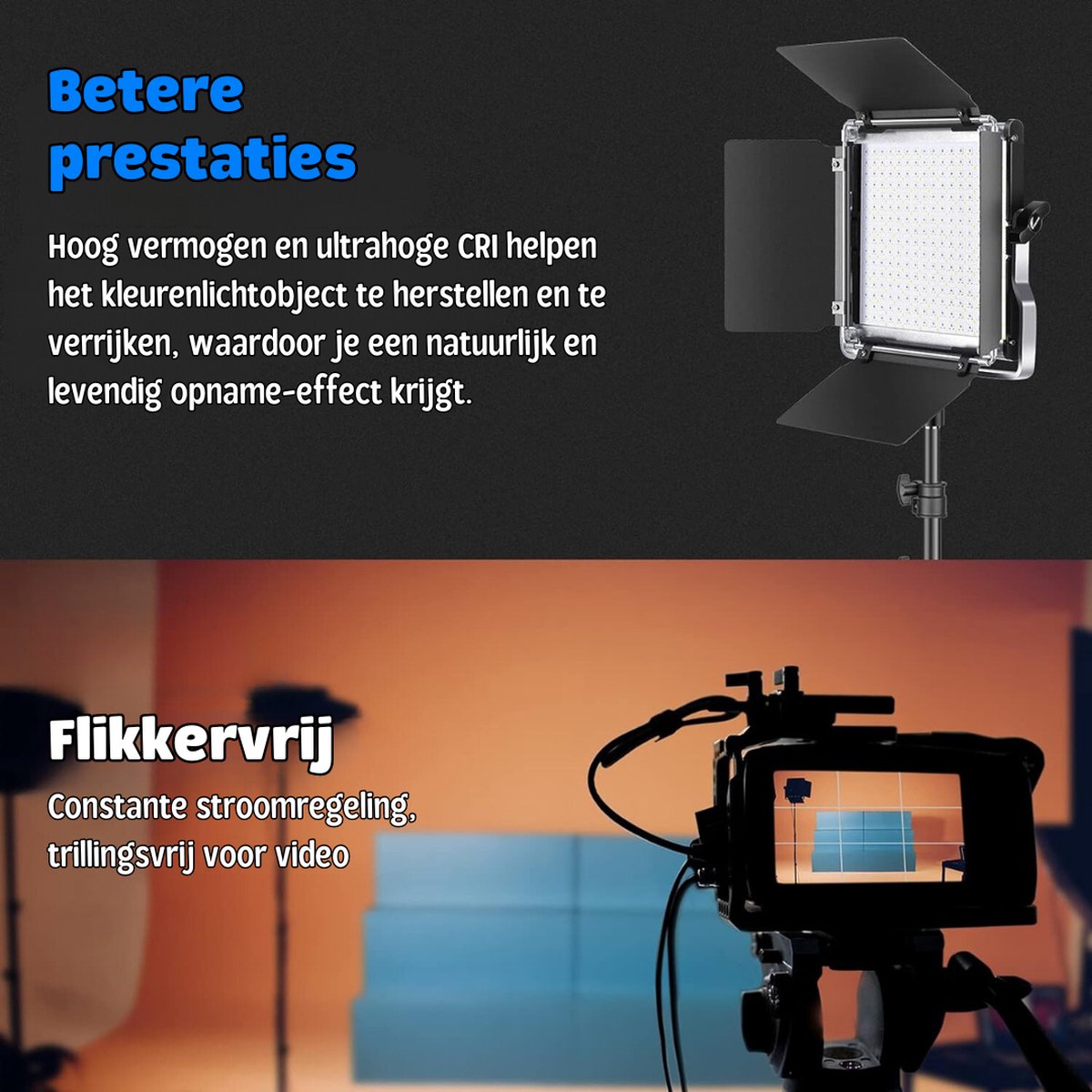 Brilagi - LED Dimmelhető érintős asztali lámpa VARIO LED/24W/230V 3000-6500K fekete