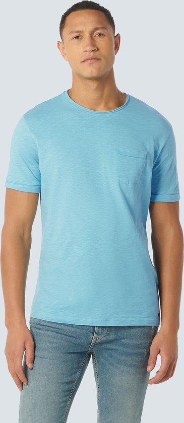 No Excess Mannen T-Shirt Ronde Hals Aqua XXXL