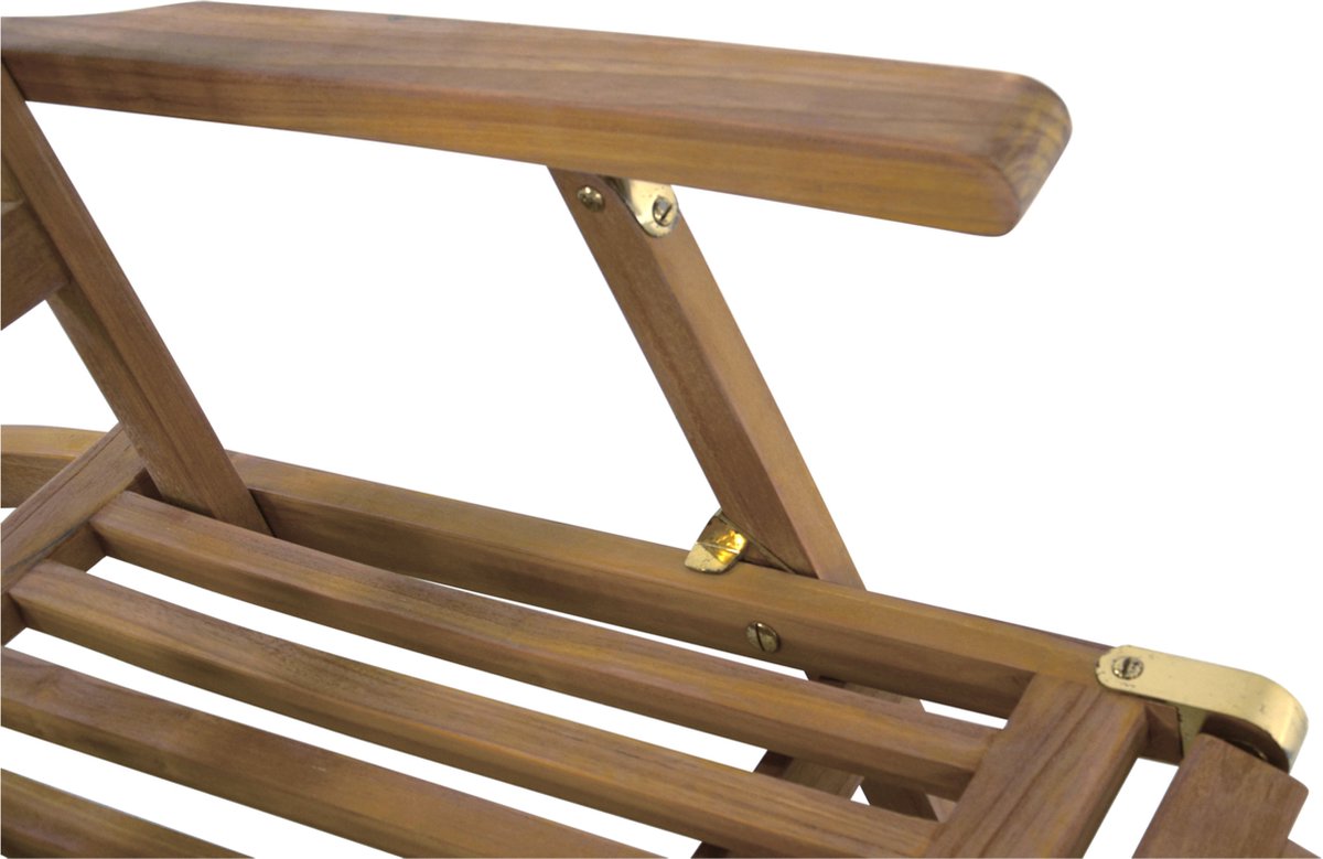 Lesli Living Deckchair teak réglable