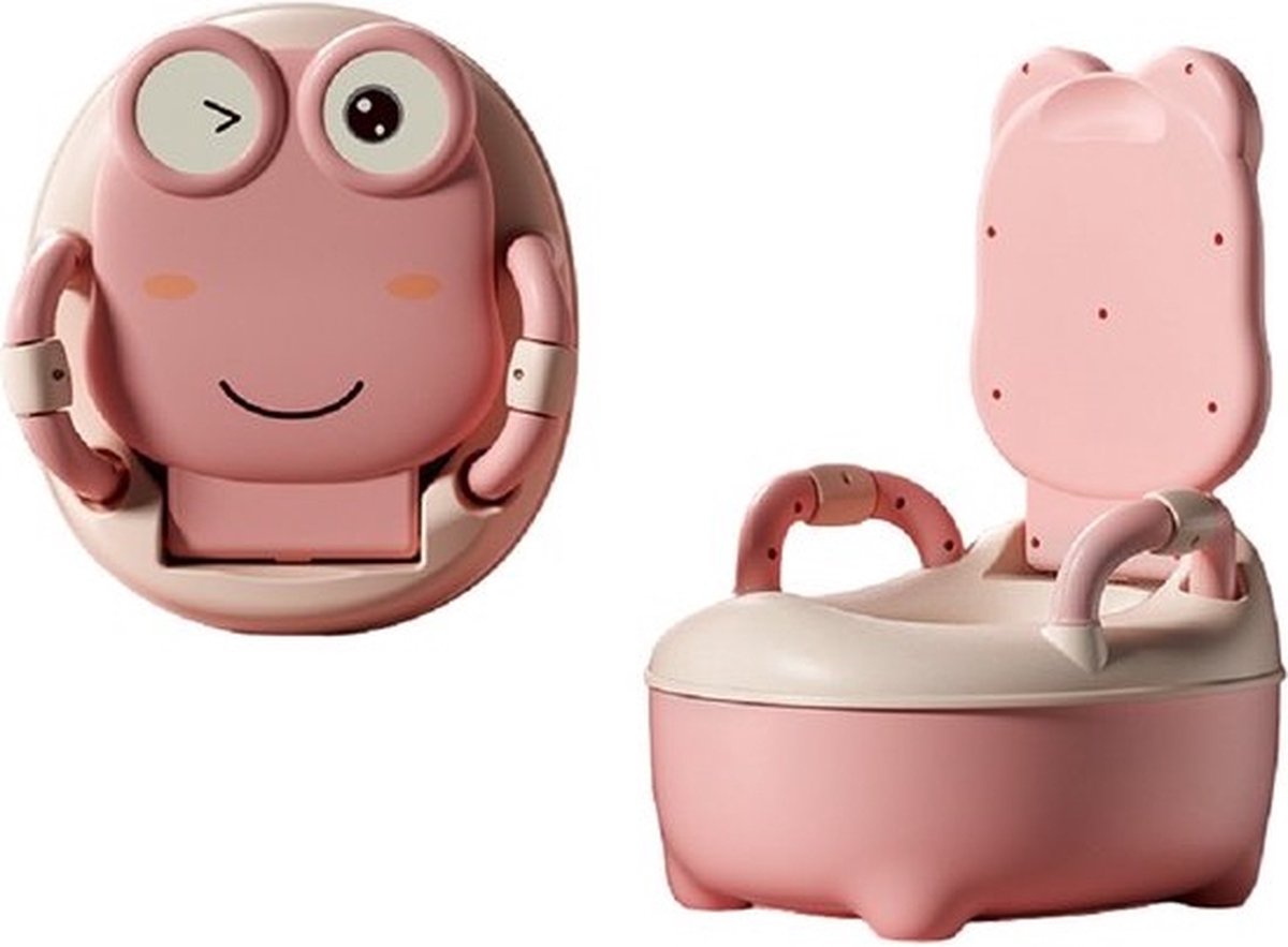 Goedkoopste WC Potje voor Peuters | Kindertoilet Plaspot | Plaspotje Kind met Deksel | Draagbare WC verkleiner Toiletverkleiner voor Zindelijkheidstraining | Roze