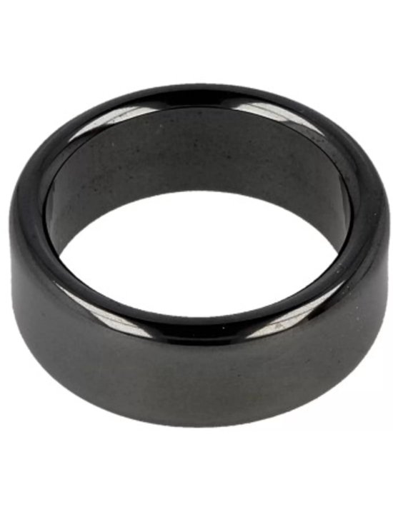 Hematiet edelsteen ring plat 8 mm - 22