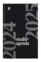 Ryam | Studie agenda Hardcover | 2024/2025 | Genaaid gebonden | 15 x 20 cm | Zwart |