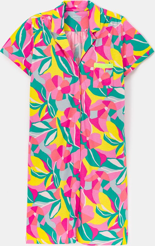 Lords x Lilies Slaapkleedje, multicolor bloemen - maat L