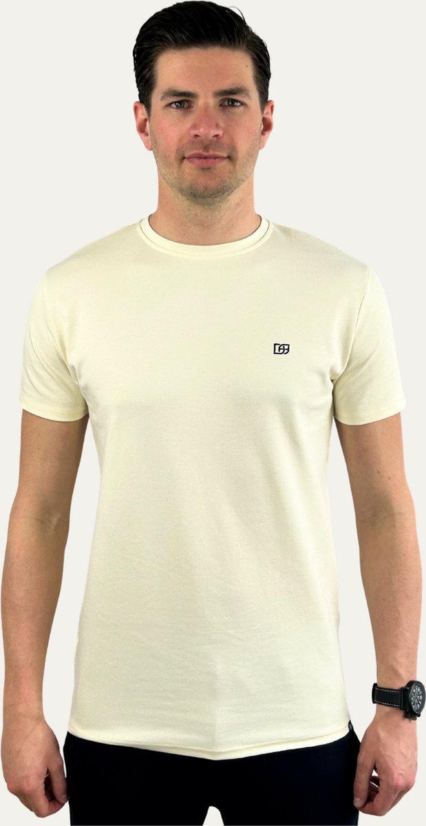 DOUBLE FERDINAND - T-Shirt Premium Fit - Beige - L