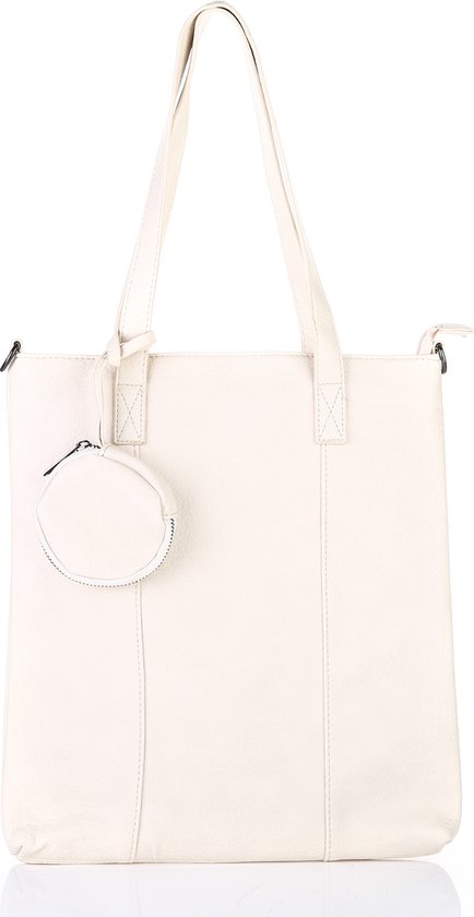 Shopper - creme - kleine portemonnee