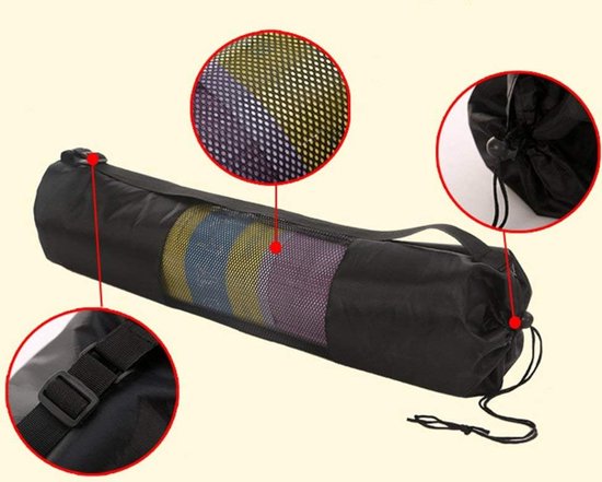Yogamat-tas - Tas voor yogamat - Yogabag - Yogatas Groot - Voor 183*80cm - Wasmachinebestendige yogatas met breed hengsel van Yogamat — afbeelding 4