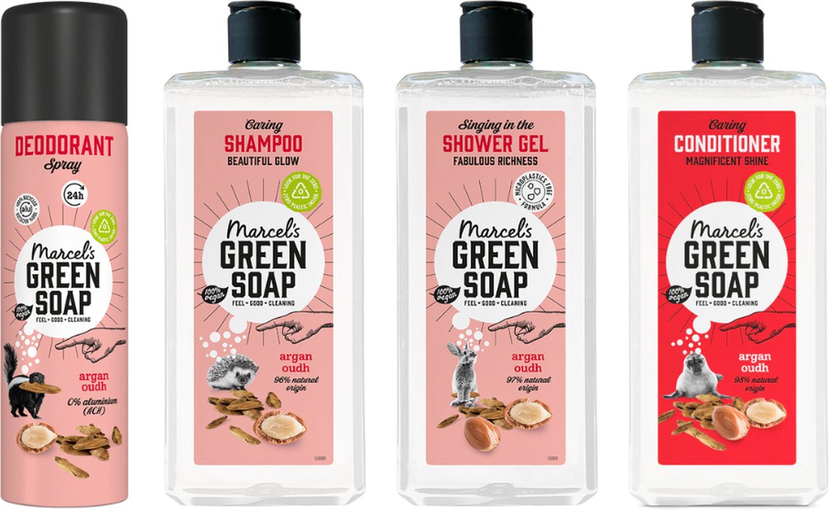 Goedkoopste Marcel's Green Soap Cadeauset Argan & Oudh Compleet
