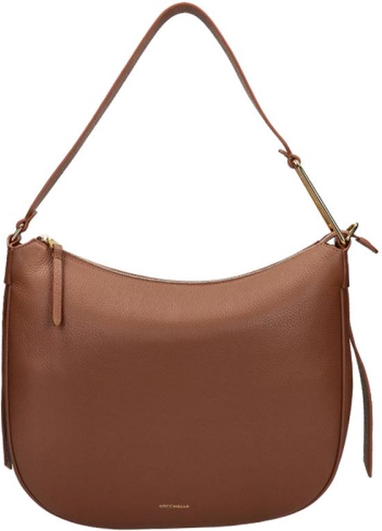 COCCINELLE Cuir Sac à épaule Priscilla Handbag Grained Leather Brule Terracotta