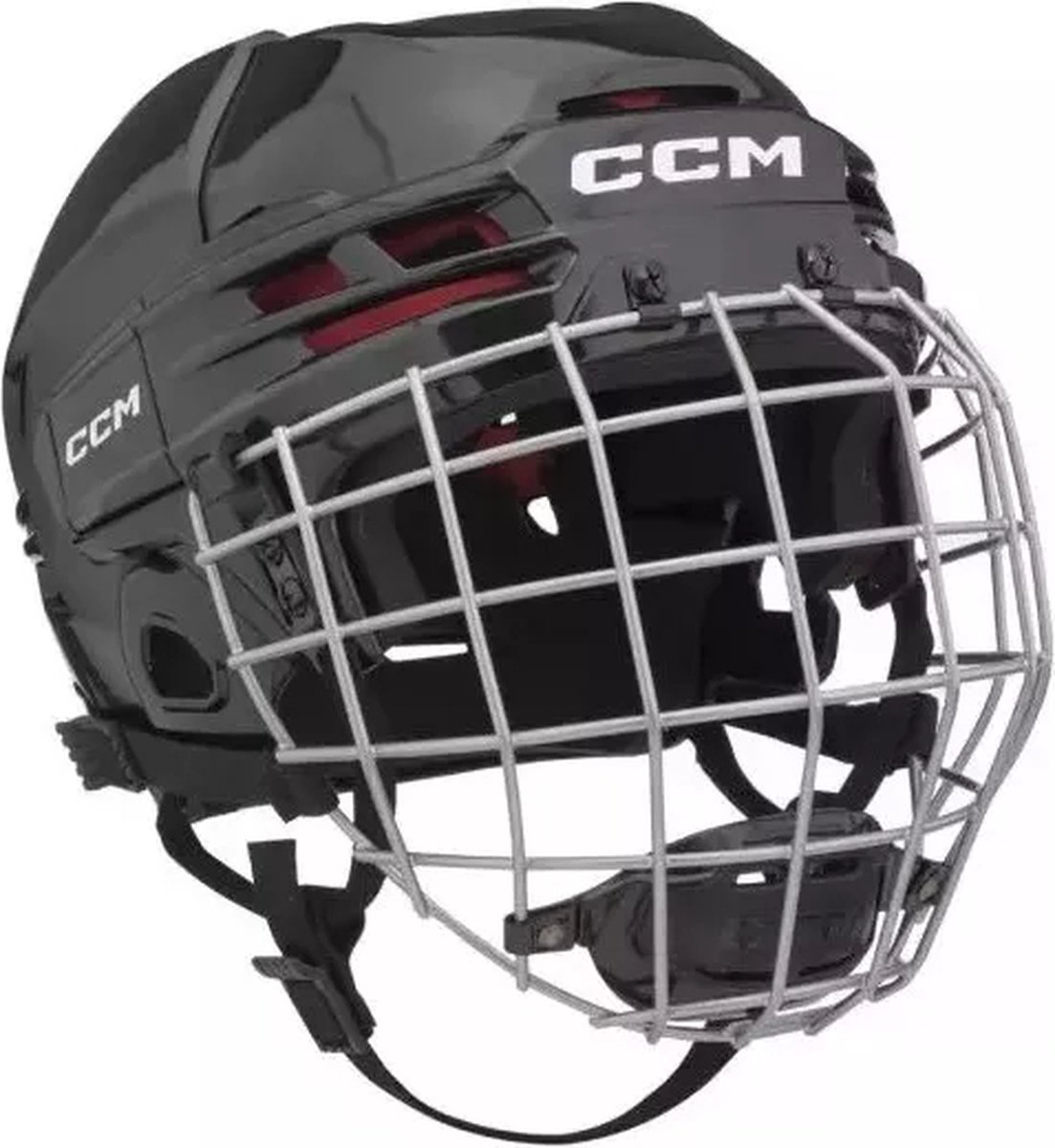 CCM - 70 Combo - IJshockeyhelm - Volwassenen - Zwart - S - 52.5-57cm
