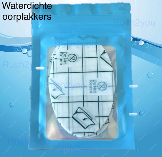 Waterdichte Oorplakkers - Waterdichte Oorbescherming - Wegwerp Oorbescherming - Wegwerp Oorplakkers - Oorplakkers - Oorstickers - Zwembescherming - Oorbescherming Stickers - Oorbescherming - Zwemmen - Swimming - Waterproof Ear Protection - Ear Cover