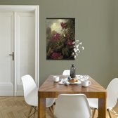 Hangende Poster Linnen - Schemerige Schoonheid Jungle Kolibrie - 100x70cm