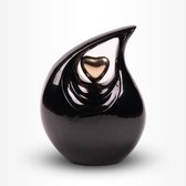 Teardrop Urn Groot 3 liter Zwart Goud