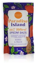 Epsomzout `Paradise Island` - Mango & Peach - 450 gram - Elysium Spa - Mango & Perzik - Badzout - Magnesiumkristallen - Magnesiumsulfaat