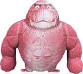 Smashing Gorilla - Stressverminderend - Rood - 11cm - VTV Products - Monkekong - Me and my monki - Mr monkey - Smashing monkey - Kneedbaar - Ruimtezand - Kinderen - Aap - Gorilla - Stretch - Apen speelgoedfiguur - Aap speelgoed