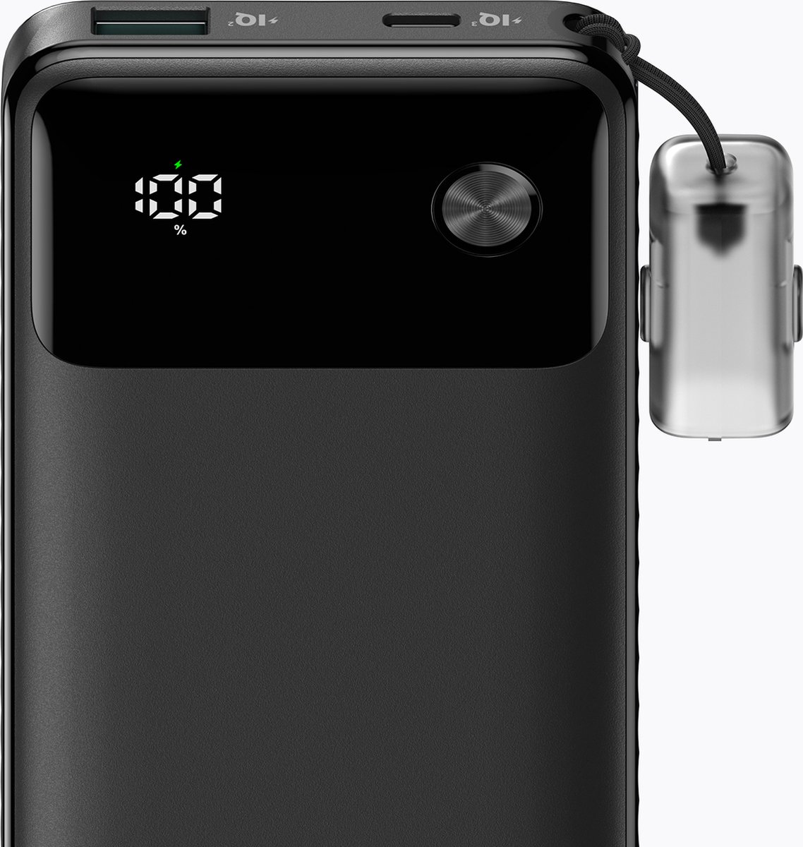 Afbeelding 3 van Anker PowerCore 10K Powerbank - 10.000 mAh - Portable Charger - 22,5W Snelladen - USB-C en USB-A Poorten - Inclusief USB-C Kabel - Zwart