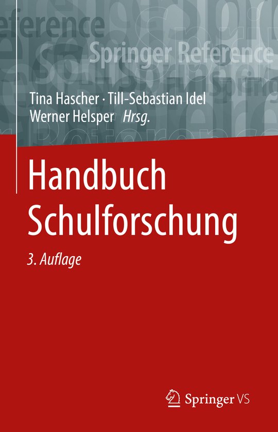 Handbuch Schulforschung - cover