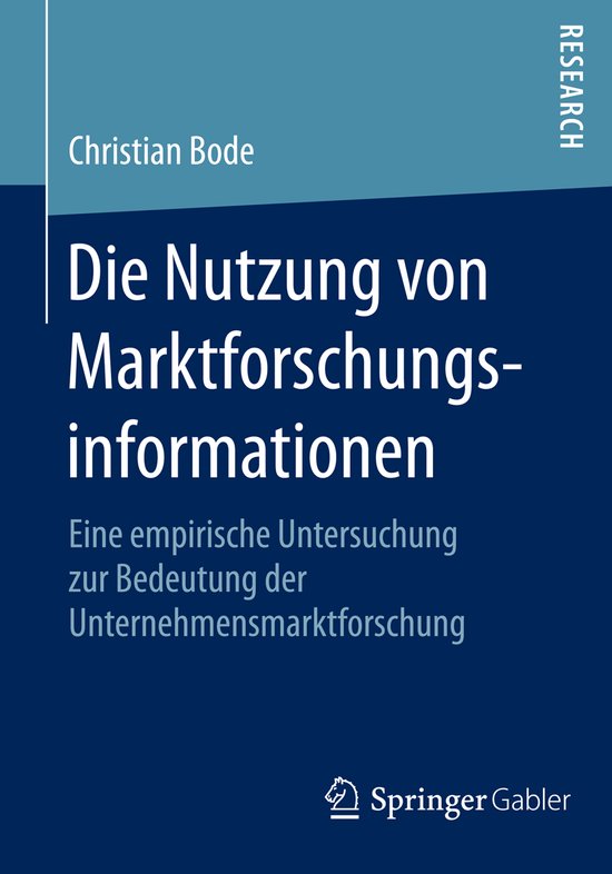 Die Nutzung von Marktforschungsinformationen - cover